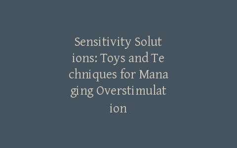 Sensitivity Solutions: Toys and Techniques for Managing Overstimulation